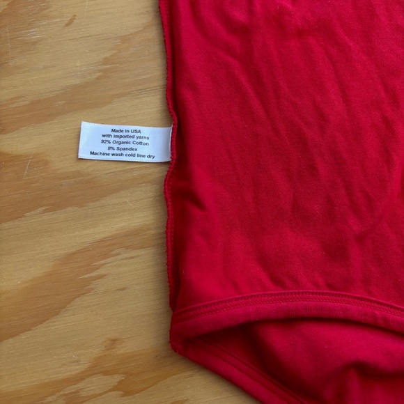 ARQ Cleo Leo cherry red tank bodysuit - Picture 6 of 6